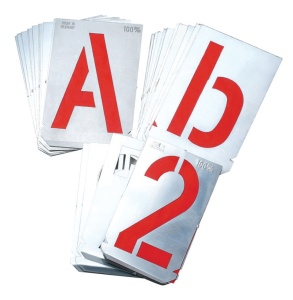 Set sabloane vopsire litere a-z,& (27 piese),10-100 mm, Unior - Img 1