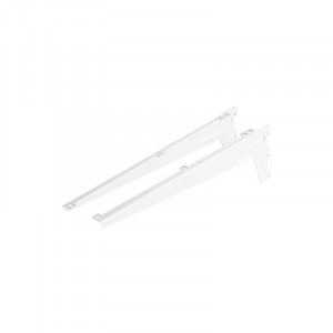 Set suporti raft pe sina Dolle Angle Brackets 480mm, alb, 2 piese - Img 2