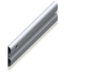 Șină de perete Coaxis 1m 60x10mm max. 90kg, aluminiu, pentru cârlige & suporți unelte