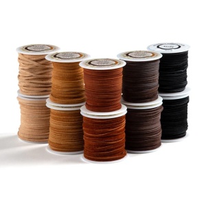 Sireturi din piele model EcoSoft Suede, 3mm / 15.2m Tandy Leather USA