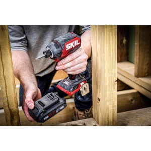 SKIL 3225 JA surubelnita cu impact cu acumulator Compact Brushless, cuplu 250 nm, set 6 biti + geanta de transport, doar corpul - Img 5