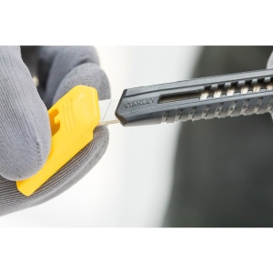 Stanley 1-10-150, Cutter cu lama segmentata si blocare prin glisare, 130mm + o lama segmantata 9mm - Img 4