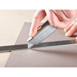 Stanley 2-10-099, Cutter metalic 99E cu lama retractabila, 160mm + 3 lame trapezoidale 62mm - Img 7