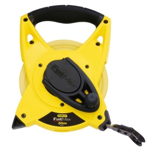 Stanley 2-34-814, ruleta deschisa fatmax cu banda din fibra de sticla 30m, mulinare rapida, tru-zero, 30m x 19mm, blister - Img 2