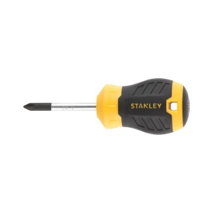 Stanley STHT16154-0, surubelnita Stubby scurta Cushion Grip cu varful cruce PH1 si lungimea tijei de 45mm, PH1x45 - Img 1