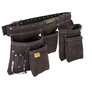 Stanley STST1-80113, curea cu buzunare din piele pentru unelte si scule, 48.6 x 6.8 x 8.9cm - Img 3