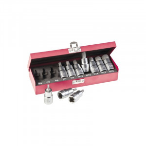 Trusă chei hexagonale WGB 1/2", 10 piese, crom-vanadiu, Ius Brasov - Img 2