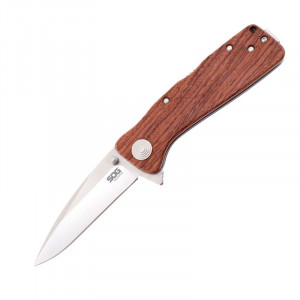 TWI24-CP Briceag Twitch XL Drop Point, Satin, Maner lemn, SOG - Img 3
