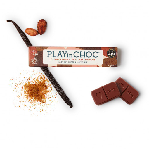 JustChoc Box Cacao organic peruvian Dark Chocolate 30g