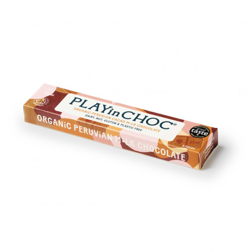 JustChoc Box Cacao organic peruvian M•lk Chocolates 30g