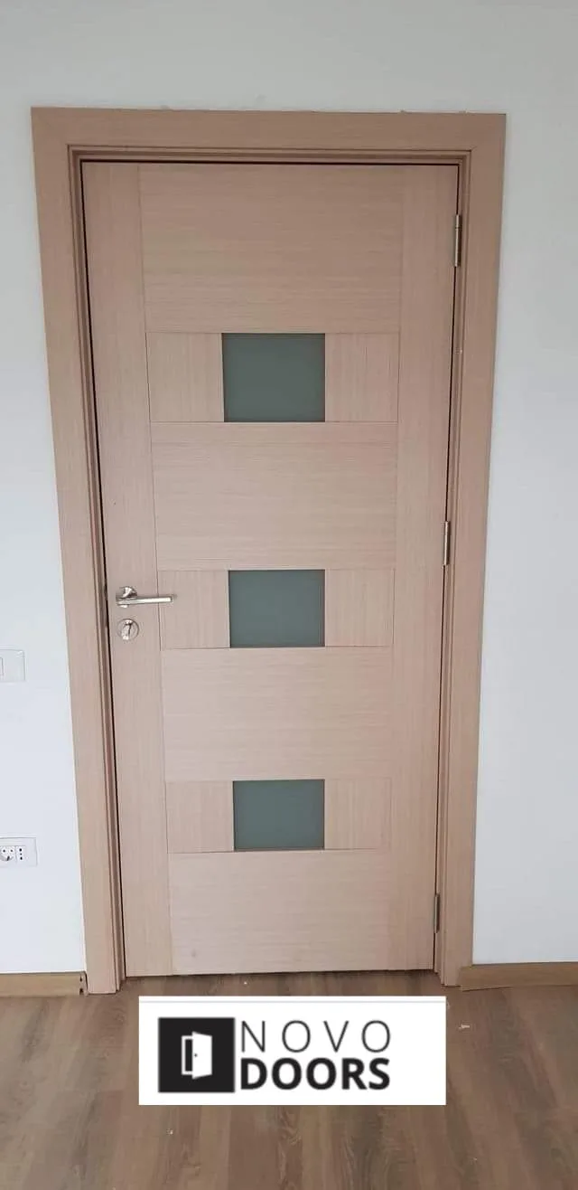 Интериорна врата Novo Doors ND06 LUX PREMIUM Крем, монтирана при клиент