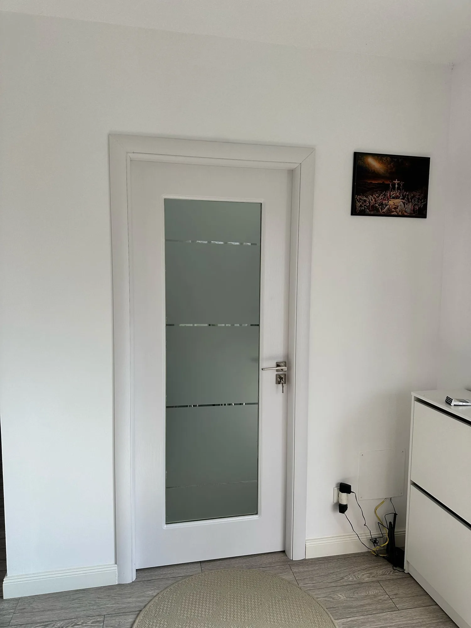 Интериорна врата Novo Doors ND110-1 STANDARD Бял, монтирана при клиент