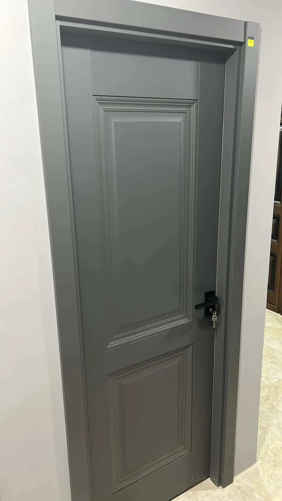 Интериорна врата Novo Doors ND12 LUX PREMIUM Антрацитно сив, монтирана при клиент