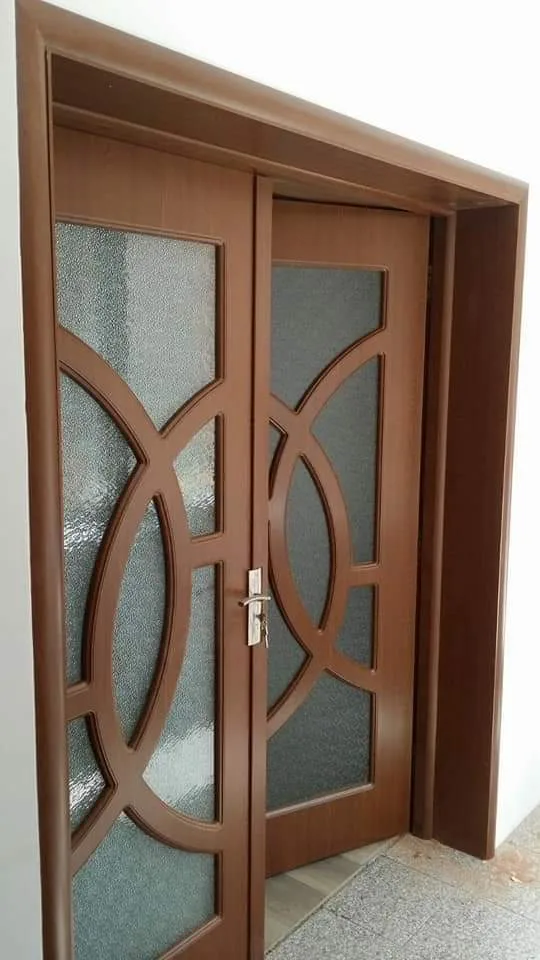 Двойна интериорна врата Novo Doors ND220 STANDARD Златен дъб, монтирана при клиент