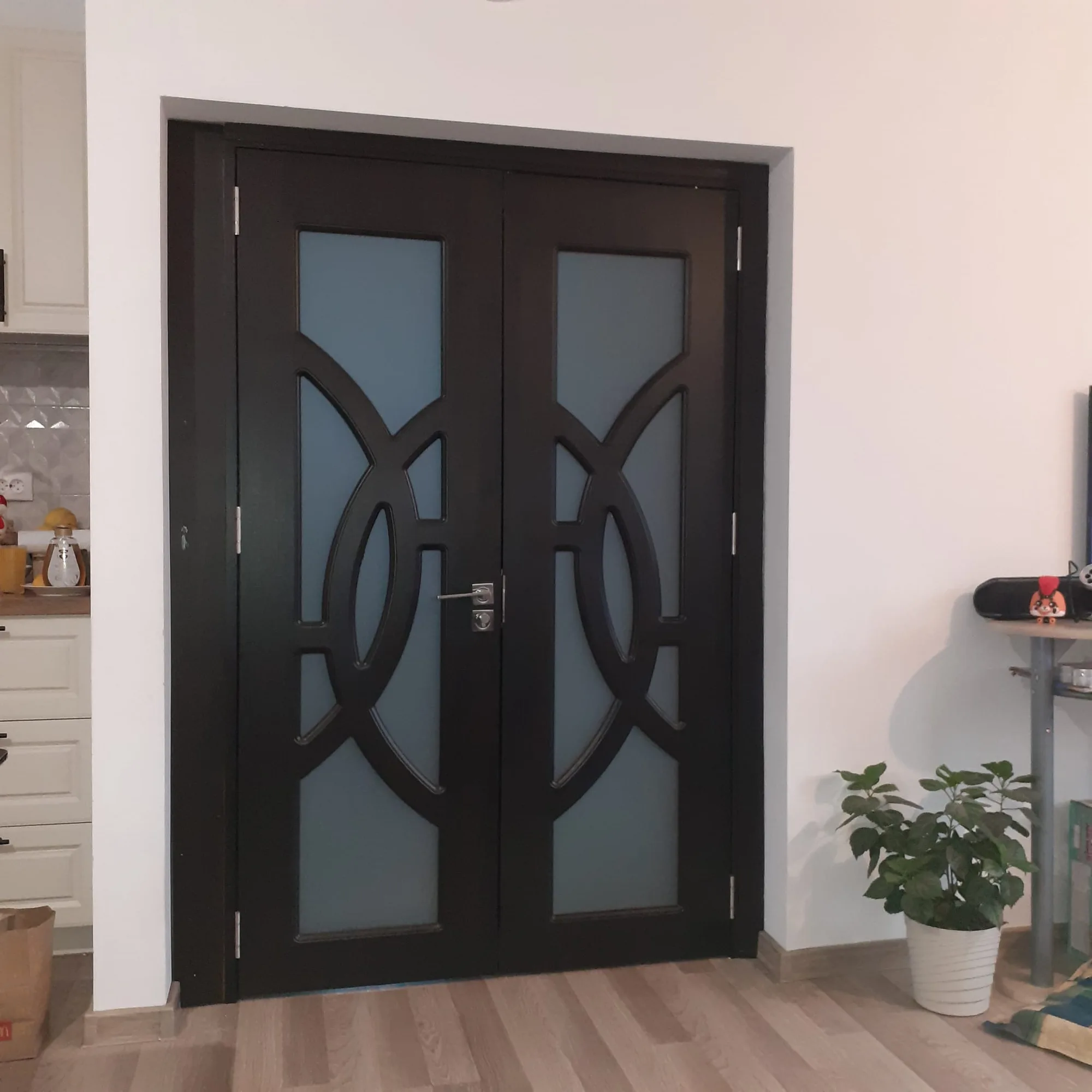 Usa dubla de interior Novo Doors ND220 STANDARD Wenge montata la client