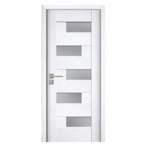 Usa Interior din MDF Novo Doors ND05 LUX PREMIUM, Cadru din Lemn Masiv, KIT COMPLET, Toc Reglabil de 10 CM INCLUS, Plinta pe Ambele Parti