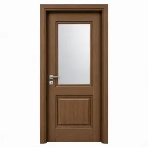Usa de interior din MDF cu cadru din lemn masiv Novo Doors ND10 de culoare Stejar Auriu