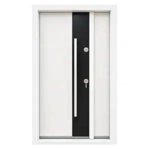 Usa dubla exterior NDA5D Alb cu Negru 120x200 cm sau 140x200 cm