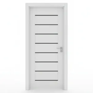 Usa Interior din MDF Novo Doors ND11 LUX PREMIUM, Cadru din Lemn Masiv, KIT COMPLET, Toc Reglabil de 10 CM INCLUS, Plinta pe Ambele Parti