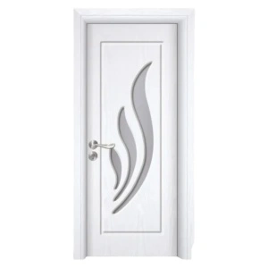 Usa Interior din MDF Novo Doors ND310, Cadru din Lemn Masiv, Geam Sablat, KIT COMPLET, Toc , Manere si balamale incluse