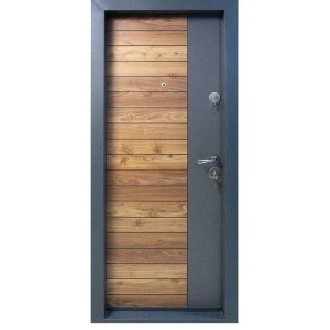 Usa metalica de apartament cu izolatie si vizor Novo Doors First Class NDS10, Deschidere Stanga Dreapta, Dimensiune 200X88 cm, Tabla 1.2 mm, Kit complet, Gri antracit Natur