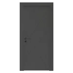 Usa de interior din MDF cu cadru din lemn masiv Novo Doors NDF06 LUX PREMIUM SOFT-TOUCH de culoare Gri antracit