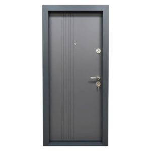 Usa metalica de apartament Novo Doors NDS30 de culoare Gri antracit cu deschidere pe Stanga