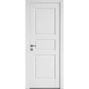 Usa Interior din MDF Novo Doors ND18 LUX PREMIUM, Cadru din Lemn Masiv, KIT COMPLET, Toc Reglabil de 10 CM INCLUS, Plinta pe Ambele Parti