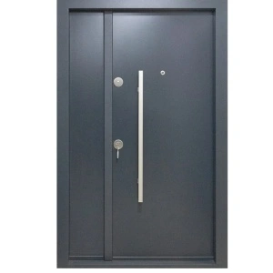 Usa metalica dubla de exterior cu izolatie si vizor Novo Doors NDS1200, Din compozit, 2 yale, Kit complet, Pentru case