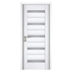 Usa Interior din MDF Novo Doors ND02 LUX PREMIUM, Cadru din Lemn Masiv, KIT COMPLET, Toc Reglabil de 10 CM INCLUS, Plinta pe Ambele Parti