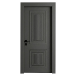 Usa de interior din MDF cu cadru din lemn masiv Novo Doors NDF23 LUX PREMIUM SOFT-TOUCH de culoare Gri antracit