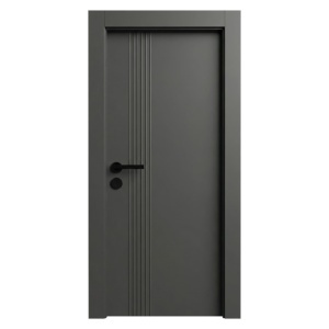 Usa de interior din MDF cu cadru din lemn masiv Novo Doors NDF65 LUX PREMIUM SOFT-TOUCH de culoare Gri antracit
