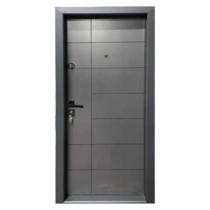 Usa metalica de apartament cu izolatie si vizor Novo Doors First Class NDS304, Deschidere Stanga Dreapta, Dimensiune 200X88 cm, Tabla 1.2 mm, Kit complet, Gri antracit