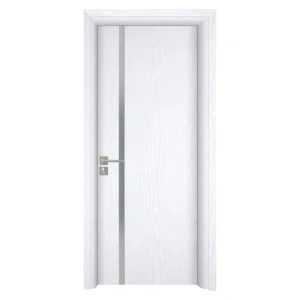 Usa Interior din MDF Novo Doors ND04 LUX PREMIUM, Cadru din Lemn Masiv, KIT COMPLET, Toc Reglabil de 10 CM INCLUS, Plinta pe Ambele Parti