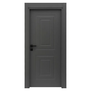 Usa de interior din MDF cu cadru din lemn masiv Novo Doors NDF22 LUX PREMIUM SOFT-TOUCH de culoare Gri antracit