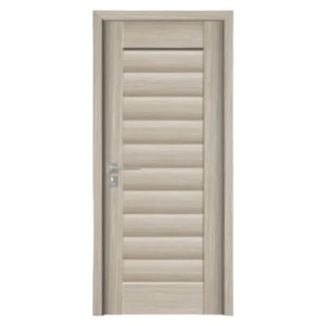 Usa de interior din MDF cu cadru din lemn masiv Novo Doors ND01 de culoare Gri