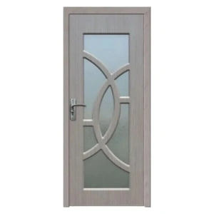 Usa de interior din MDF cu cadru din lemn masiv Novo Doors ND309 de culoare Gri