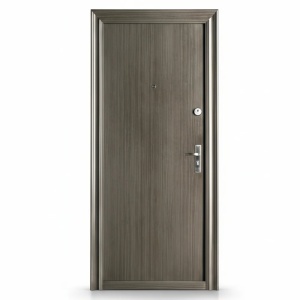 Usa metalica de exterior Novo Doors ND7003  de culoare Gri antracit granit cu deschidere pe Stanga