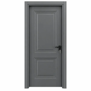 Usa de interior din MDF cu cadru din lemn masiv Novo Doors ND12 de culoare Gri Antracit