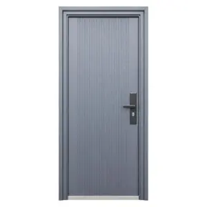 Usa metalica de exterior pentru casa si apartament Novo Doors ND6003 de culoare Gri Antracit cu deschidere pe Stanga
