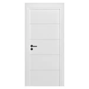 Usa Interior din MDF Novo Doors NDF01 LUX PREMIUM SOFT TOUCH, Cadru din Lemn Masiv, KIT COMPLET, Toc Reglabil de 10 CM INCLUS, Plinta pe Ambele Parti