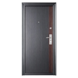 Usa metalica de exterior Novo Doors ND44, de culoare Gri Wenge, cu deschidere pe Stanga