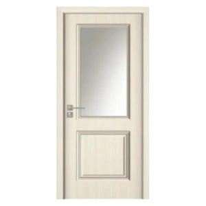Usa de interior din MDF cu cadru din lemn masiv Novo Doors ND10 de culoare Gri