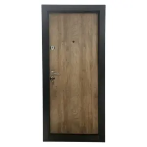 Usa metalica de apartament cu izolatie si vizor Novo Doors First Class NDS28, Deschidere Stanga Dreapta, Dimensiune 200X88 cm, Tabla 1.2 mm, Kit complet, Stejar deschis