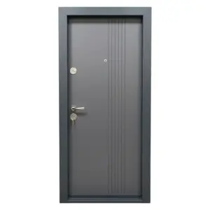 Usa metalica de apartament cu izolatie si vizor Novo Doors First Class NDS30, Deschidere Stanga Dreapta, Dimensiune 200X88 cm, Tabla 1.2 mm, Kit complet, Gri antracit