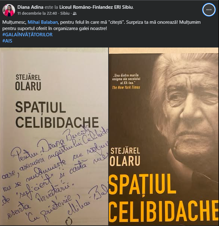 carte Spatiul Celibidache Stejarel Olaru