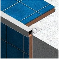 Bagheta patrata din aluminiu eloxat TDL105 lungime 2.5m