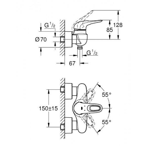 Baterie dus Eurostyle 33590LS3 Grohe - Img 3