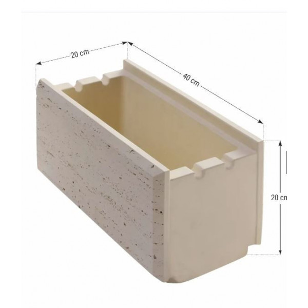 Boltar TRAVERSTONE BLOCK smoke 40*20 cm