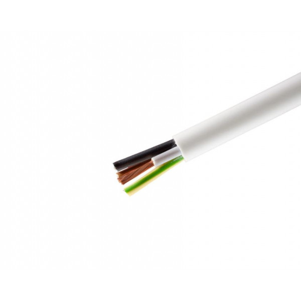 Cablu electric MYYM,HO5VV-F,4X1 mm² alb la metru